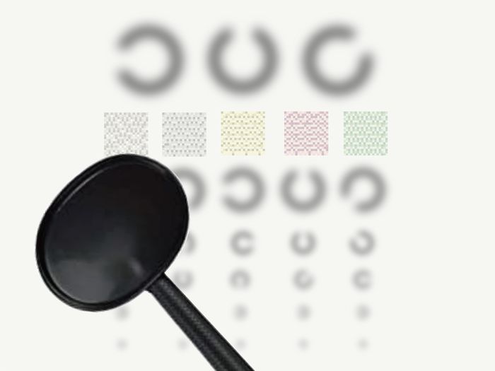 学校検診　視力検査　視力測定　ABCD　4段階評価
