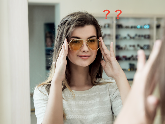 arriateAI　メガネを外すと鏡がよく見えなくて選んだメガネがわからない01